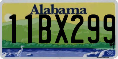 AL license plate 11BX299
