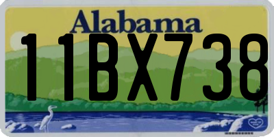 AL license plate 11BX738