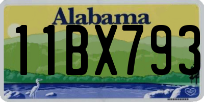 AL license plate 11BX793