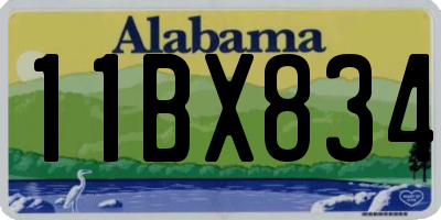 AL license plate 11BX834
