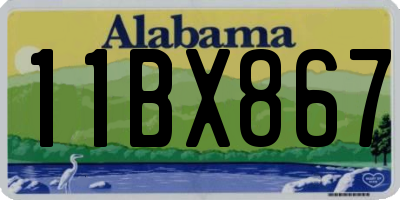 AL license plate 11BX867