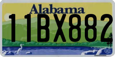 AL license plate 11BX882
