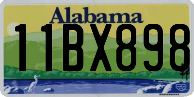 AL license plate 11BX898