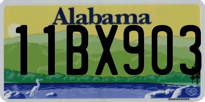 AL license plate 11BX903