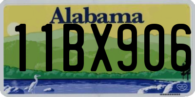 AL license plate 11BX906