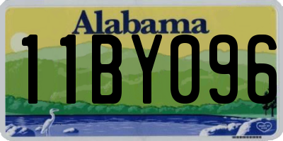 AL license plate 11BY096