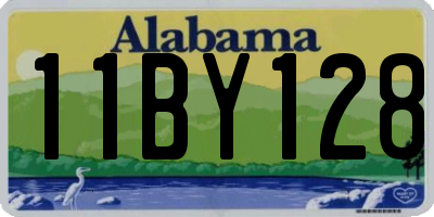 AL license plate 11BY128