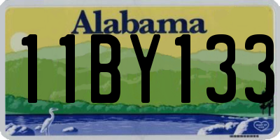AL license plate 11BY133