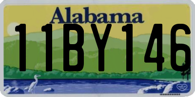 AL license plate 11BY146