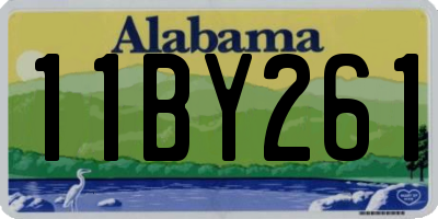 AL license plate 11BY261
