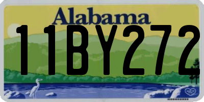 AL license plate 11BY272
