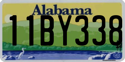 AL license plate 11BY338