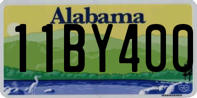 AL license plate 11BY400