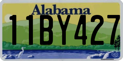 AL license plate 11BY427