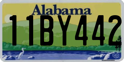 AL license plate 11BY442