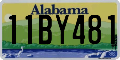 AL license plate 11BY481