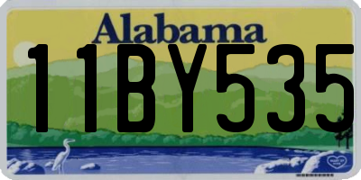 AL license plate 11BY535