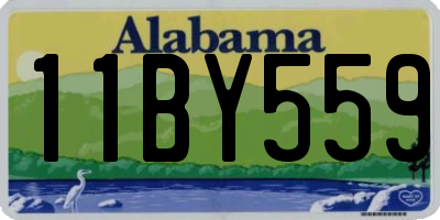 AL license plate 11BY559