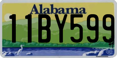 AL license plate 11BY599