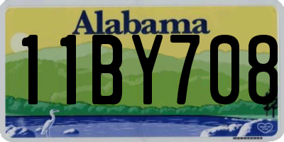 AL license plate 11BY708