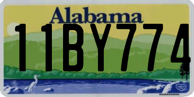 AL license plate 11BY774