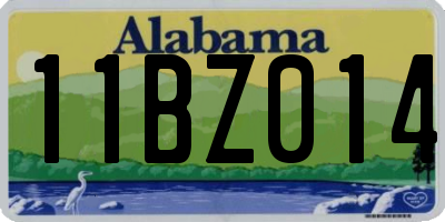 AL license plate 11BZ014