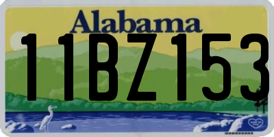 AL license plate 11BZ153