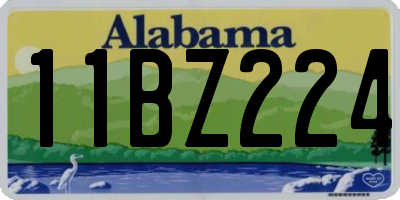 AL license plate 11BZ224