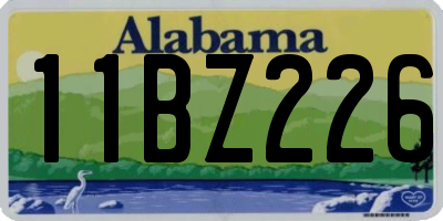 AL license plate 11BZ226
