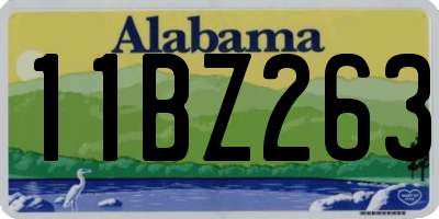 AL license plate 11BZ263