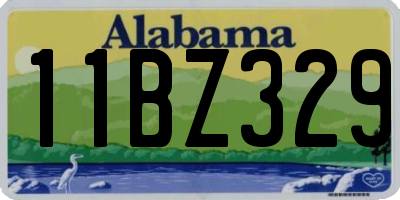 AL license plate 11BZ329