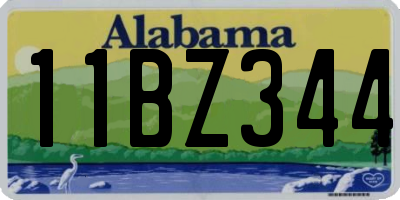 AL license plate 11BZ344