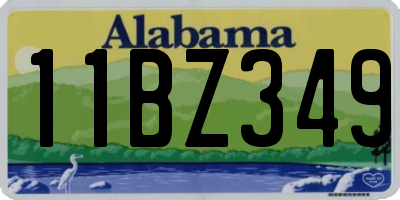 AL license plate 11BZ349