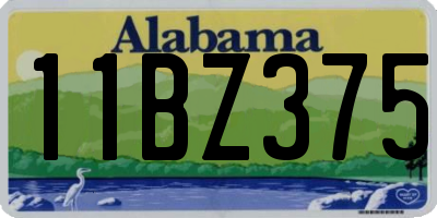 AL license plate 11BZ375