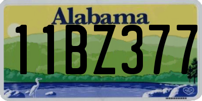 AL license plate 11BZ377