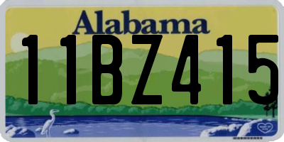 AL license plate 11BZ415