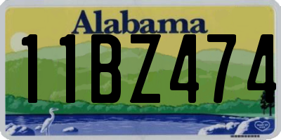 AL license plate 11BZ474