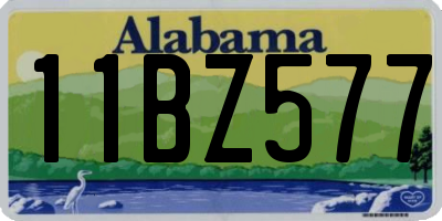 AL license plate 11BZ577