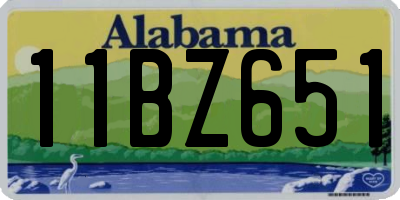 AL license plate 11BZ651