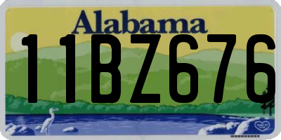 AL license plate 11BZ676