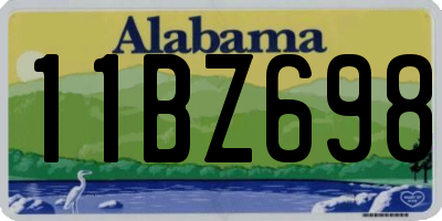 AL license plate 11BZ698