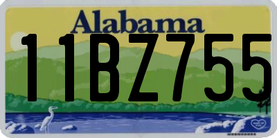 AL license plate 11BZ755