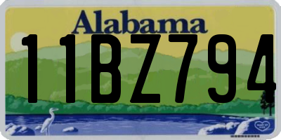 AL license plate 11BZ794