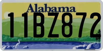 AL license plate 11BZ872