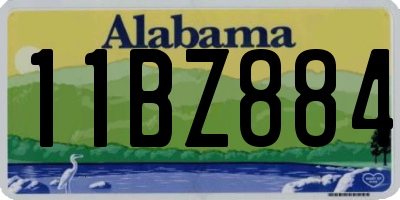 AL license plate 11BZ884