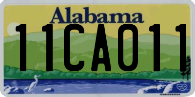 AL license plate 11CA011