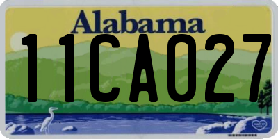 AL license plate 11CA027