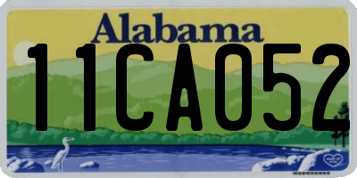 AL license plate 11CA052