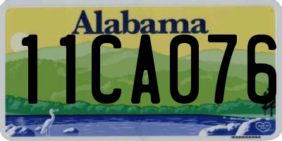 AL license plate 11CA076
