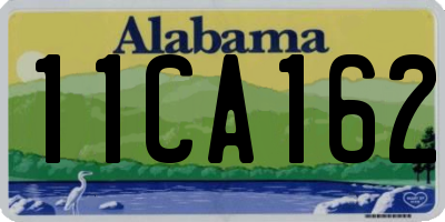 AL license plate 11CA162